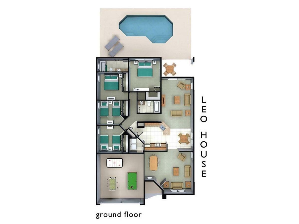 Spacious Villa With Private Pool - No Carpet - Disney Area Kissimmee Esterno foto